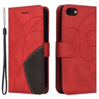 Bi-Color Series iPhone 7/8/SE (2020)/SE (2022) Wallet Case - Rood