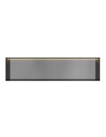Hotbath &MORE Inbouwnis 30x120x10cm frameless + LED Geborsteld Gunmetal PVD