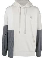 Feng Chen Wang hoodie à logo brodé - Gris