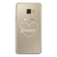 Forever heart pastel: Samsung Galaxy A3 (2016) Transparant Hoesje - thumbnail