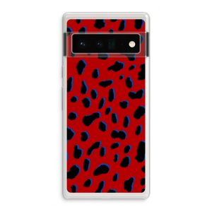 Red Leopard: Google Pixel 6 Pro Transparant Hoesje