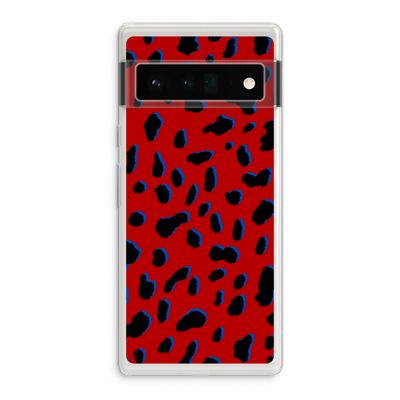 Red Leopard: Google Pixel 6 Pro Transparant Hoesje