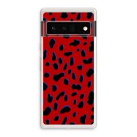 Red Leopard: Google Pixel 6 Pro Transparant Hoesje