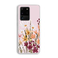 Painted wildflowers: Samsung Galaxy S20 Ultra Transparant Hoesje