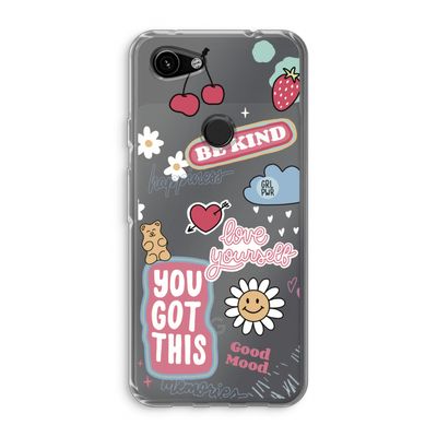 Positivity: Google Pixel 3a Transparant Hoesje