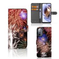 Motorola Moto G31 | G41 | Wallet Case | met Pasjes | Vuurwerk