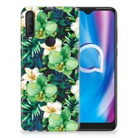 Alcatel 1S (2020) TPU Case Orchidee Groen - thumbnail