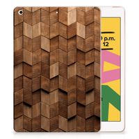 Silicone Tablet Hoes voor Apple iPad 10.2 | iPad 10.2 (2020) | 10.2 (2021) Wooden Cubes - thumbnail
