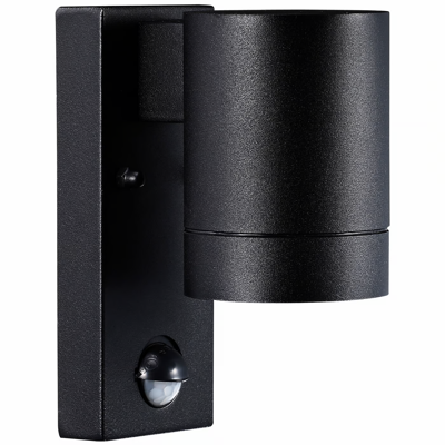 Buitenlamp downlighter zwart GU10 Tin sensor