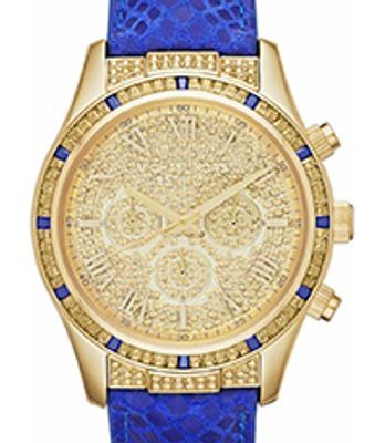 Horlogeband Michael Kors MK2311 Leder Blauw 22mm