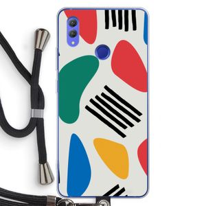 Illustratieve pop 1: Honor Note 10 Transparant Hoesje met koord