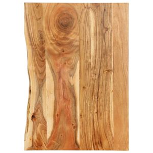 VidaXL Wastafelblad 80x52x2,5 cm massief acaciahout