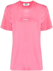 MSGM t-shirt à logo imprimé - Rose