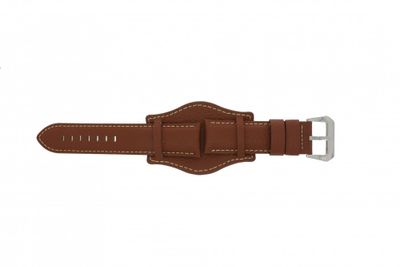 Horlogeband Universeel 386.08.20 Onderliggend Leder Bruin 20mm