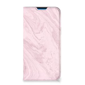 iPhone 14 Pro Max Standcase Marble Pink - Origineel Cadeau Vriendin