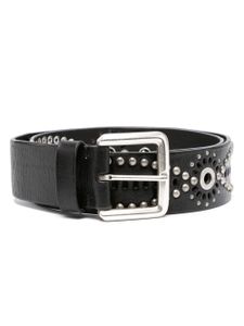 Golden Goose stud-embellished leather belt - Noir