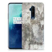 OnePlus 7T Pro TPU Siliconen Hoesje Beton Print