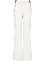 Balmain pantalon de ski à bandes monogrammées - Blanc - thumbnail