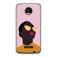 Yellow glasses: Motorola Moto Z Force Transparant Hoesje