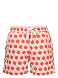 Frescobol Carioca short de bain à pois - Orange