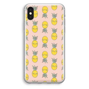 Ananas: iPhone XS Transparant Hoesje