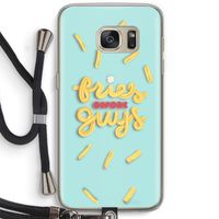 Always fries: Samsung Galaxy S7 Transparant Hoesje met koord