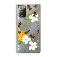 No flowers without bees: Samsung Galaxy Note 20 / Note 20 5G Transparant Hoesje