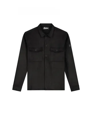 Malelions Suedine Overshirt Blouse Heren Zwart - Maat XS - Kleur: Zwart | Soccerfanshop