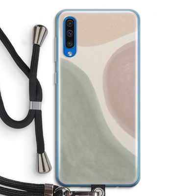 Geo #6: Samsung Galaxy A50 Transparant Hoesje met koord