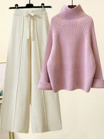 Casual Wool/Knitting Two-Piece Set - thumbnail