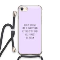 Gek: iPhone 8 Transparant Hoesje met koord