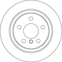 Remschijf TRW, Remschijftype: Massief, u.a. fÃ¼r BMW, Mini