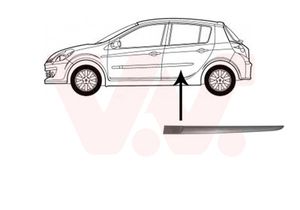 Sier- / beschermingspaneel, deur VAN WEZEL, Inbouwplaats: Links achter: , u.a. fÃ¼r Renault