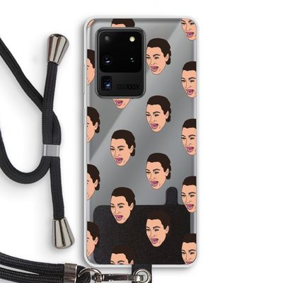 Ugly Cry Call: Samsung Galaxy S20 Ultra Transparant Hoesje met koord