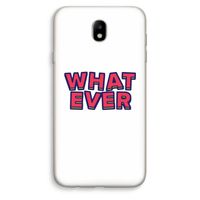 Whatever: Samsung Galaxy J7 (2017) Transparant Hoesje