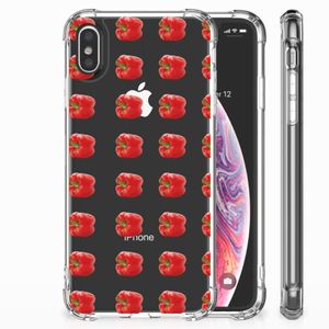 Apple iPhone Xs Max Beschermhoes Paprika Red