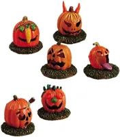 Lemax pumpkin people, set of 6 halloween figuur Spooky Town 2005