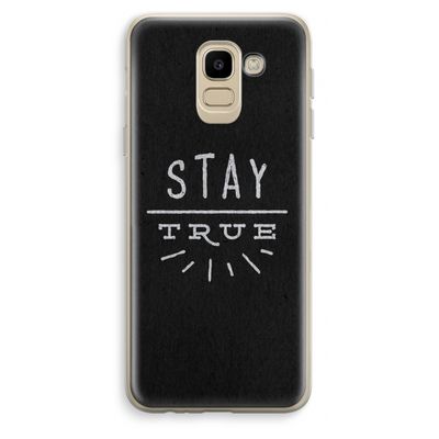 Stay true: Samsung Galaxy J6 (2018) Transparant Hoesje