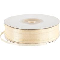 Creativ Company Satijnlint, b: 3 mm, off-white, 100 m/ 1 rol