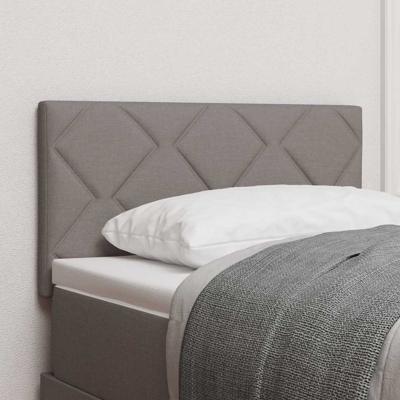 Hoofdbord met LED -striplichten met hoofdeinde Taupe 80 cm Stof