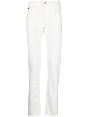 Roberto Cavalli jean à coupe droite - Blanc