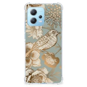 Case voor Xiaomi Redmi Note 12 5G Vintage Bird Flowers