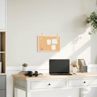 Kurkbord met massief grenenhouten frame 40x30 cm