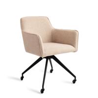 Jesper Home Eetkamerstoel 'Hofu' Glide Black, kleur Wild Walnut