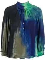 Raquel Allegra Zijden blouse - Blauw - thumbnail