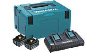 Makita Accu Starterset 18V DC18RD 2xBL1860B - 198077-8