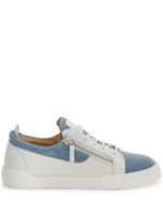 Giuseppe Zanotti baskets Frankie en jean - Blanc - thumbnail