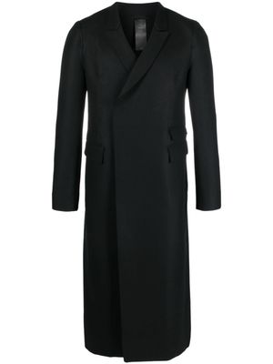 SAPIO manteau mi-longue à boutonnière croisée - Noir