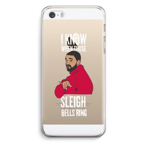 Sleigh Bells Ring: iPhone 5 / 5S / SE Transparant Hoesje
