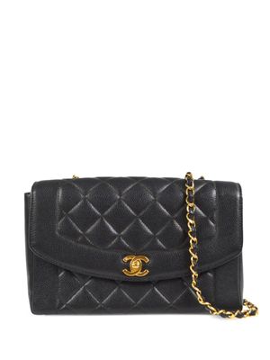 CHANEL Pre-Owned sac porté épaule Diana médium (1998) - Noir